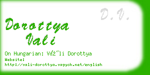 dorottya vali business card